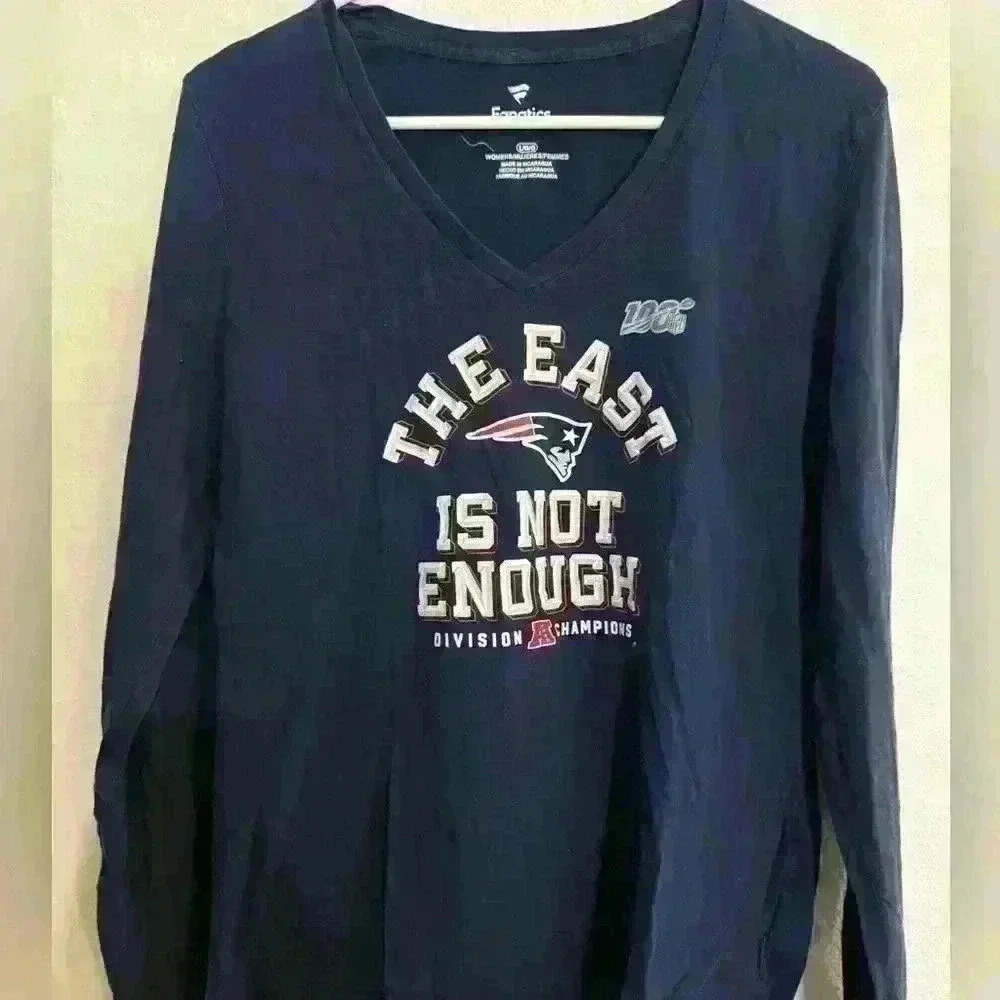 Fanatics “New England Patriots” Long Sleeve Tee